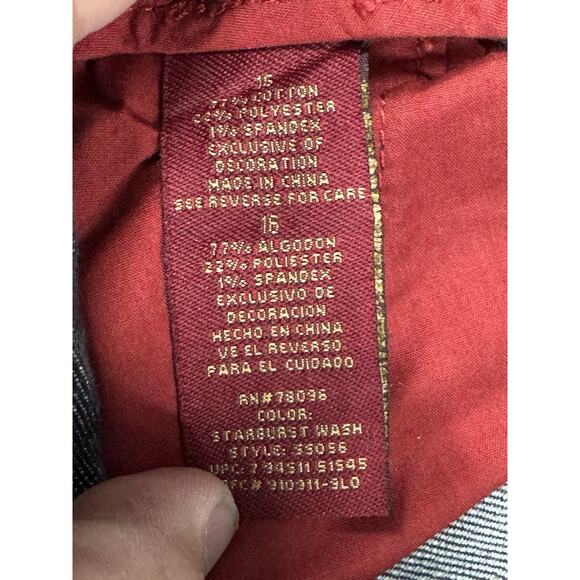 NWT Sasson Ooh La La Women's 16 Bootcut Boogie Black Denim Jeans Casual Relaxed - Picture 6 of 12